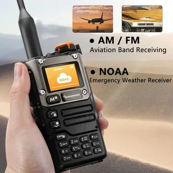 Quansheng UV-K6 Портативная рация 5 Вт Air Band Radio Type C Charge UHF VHF DTMF FM-Скремблер NOAA Беспроводная Частота Двухстороннее CB Радио 1