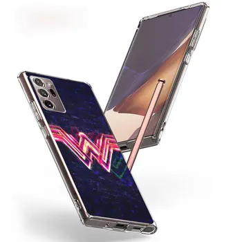 Чехол с логотипом Wonder Woman Hero для Samsung Galaxy Note 20 Ultra 5G 10 Plus 9 8, прозрачный чехол для телефона, мягкая защитная оболочка из ТПУ 1