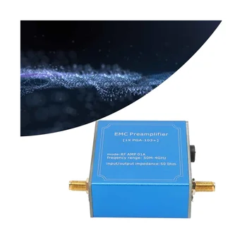 Модуль Усилителя сигнала EMC EMI 50M-4GHz Широкополосный Подключаемый Модуль постоянного тока 9-15 В с Высоким коэффициентом усиления LNA для Системы связи 2
