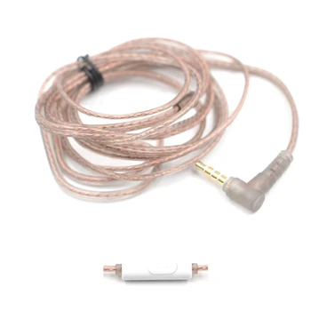 Надежный 2-контактный Посеребренный кабель 0,75 мм для провода ZST/ZSR с микрофоном/без него 2