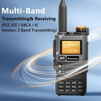 Quansheng UV-K6 Портативная рация 5 Вт Air Band Radio Type C Charge UHF VHF DTMF FM-Скремблер NOAA Беспроводная Частота Двухстороннее CB Радио 2