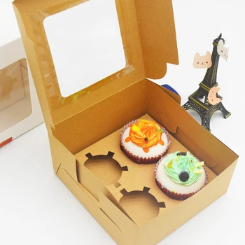 YOMDID 10шт Упаковочных коробок для торта DIY Упаковка для шоколадного маффина и печенья Подарочная коробка из пищевого картона Коробка для торта и десерта 2