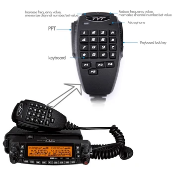 TYT TH-9800 PLUS 50-ваттный четырехдиапазонный мобильный приемопередатчик 26-33 (10 М)/47-54 (6 м)/136-174 (2 м)/400-480 (70 см) МГц для самостоятельного вождения автомобиля 2