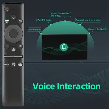 2X Замена универсального голосового пульта дистанционного управления Samsung Smart TV Bluetooth Remote LED QLED 4K 8K Crystal UHD HDR 2