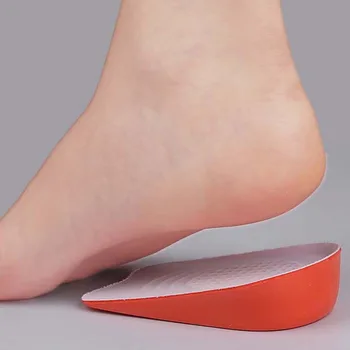 Амортизирующие ортопедические стельки, поднимающие пятку вставки, увеличивающие высоту обуви, подушечки, поднимающие половину подушки, увеличивающие высоту стелек 2