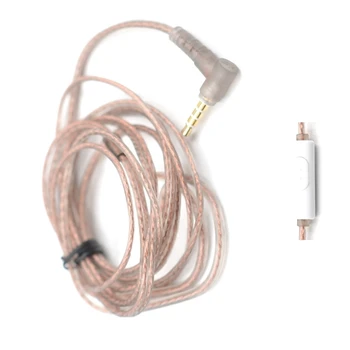 Надежный 2-контактный Посеребренный кабель 0,75 мм для провода ZST/ZSR с микрофоном/без него 3