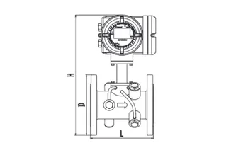 Заводской многофункциональный электромагнитный расходомер заправочного типа высокого разрешения 4
