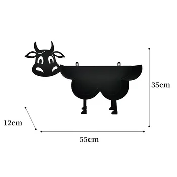 Держатель для бумаги Black Cows Металлический Декоративный держатель для туалетной бумаги Водонепроницаемый Антикоррозийный для домашних туалетных столиков в ванной комнате 4