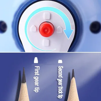 Точилка для карандашей с регулируемой толщиной рукоятки для детей Space Student Автоматический ввод, специально предназначенный для перочинного ножа 4