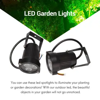 4 шт. светодиодных садовых фонарей 3 Вт 220 В наружный прожектор с шипом IP65, водонепроницаемый декоративный светильник для садового ландшафта, зеленый 4