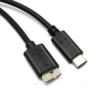 2 кабеля для жесткого диска, разъем USB 3.1 Type-C к разъему USB 3.0 Micro-B для передачи данных для планшетного телефона 4