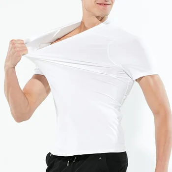 B2807 Креативная гидрофобная Водонепроницаемая мужская футболка с защитой от загрязнений, мягкий быстросохнущий топ с коротким рукавом, дышащая одежда 5
