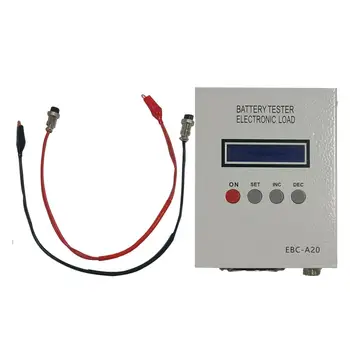Ebc‐A20 Тестер емкости аккумулятора, Электронная проверка нагрузки, электронный измеритель нагрузки, тестер батареи Премиум-класса, прочный, высокопроизводительный 0