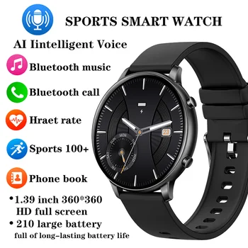 Xiaomi Mijia Smart Watch Мужской Голосовой ассистент Bluetooth Вызов Женские часы для здоровья Пульсометр Спортивный Фитнес Женский браслет 0