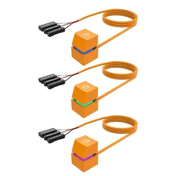 Кнопочные компьютерные переключатели для включения/выключения кабеля питания ПК 400 см Проводные переключатели Прямая поставка 0