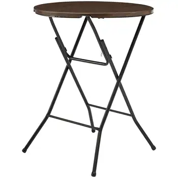 31-дюймовый Круглый Складной стол с высокой столешницей, стол из орехового дерева, складной стол, складной стол для кемпинга