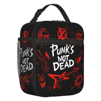 Хэви-метал Не мертв, изолированная сумка для ланча, Панки, Рок-музыка, Портативный термоохладитель, ланч-бокс для еды, Кемпинг, путешествия