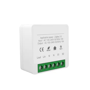 10A 16A Tuya Mini WiFi Switch Module Smart Life Дистанционное Голосовое Управление Smart Light Switch Module Умный Дом С Alexa Google Home 0