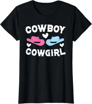 Футболка Cowboy Cowgirl с объявлением о рождении ребенка и указанием пола 0