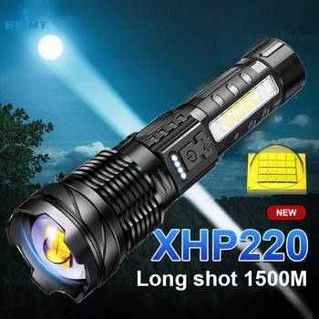 Белый лазер Super XHP50 Мощные Светодиодные Фонари USB Перезаряжаемый Факел Тактическая Вспышка С Высокой Масштабируемостью Кемпинговые Ручные Фонари 0