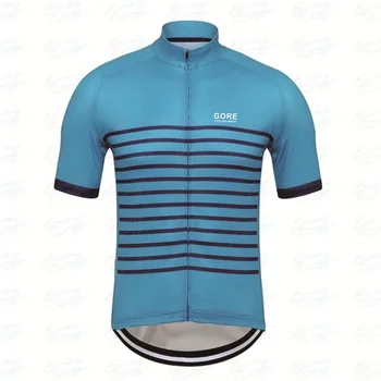 Летняя мужская ВЕЛОСИПЕДНАЯ ОДЕЖДА GORE, Велосипедная одежда из дышащего джерси, уличная велосипедная рубашка с короткими рукавами, Велосипедная рубашка