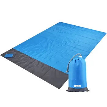 водонепроницаемое Пляжное одеяло с карманом 2x2,1 м, Складной Походный коврик, матрас, Портативный Легкий коврик, коврик для пикника на открытом воздухе, Песчаный пляж 0