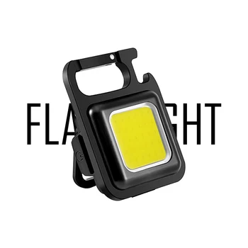 1/2/4 ШТ. светодиодный портативный рабочий фонарь с высоким люменом, перезаряжаемый для кемпинга на открытом воздухе, ночного освещения, открывалки для бутылок