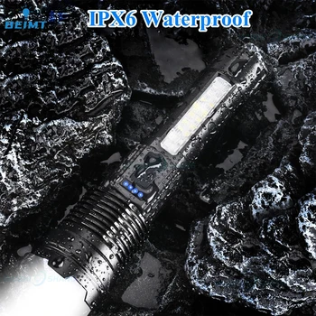 Белый лазер Super XHP50 Мощные Светодиодные Фонари USB Перезаряжаемый Факел Тактическая Вспышка С Высокой Масштабируемостью Кемпинговые Ручные Фонари 5